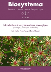 Biosystema, n°1/1987, réédition 2013 : Introduction à la systématique zoologique